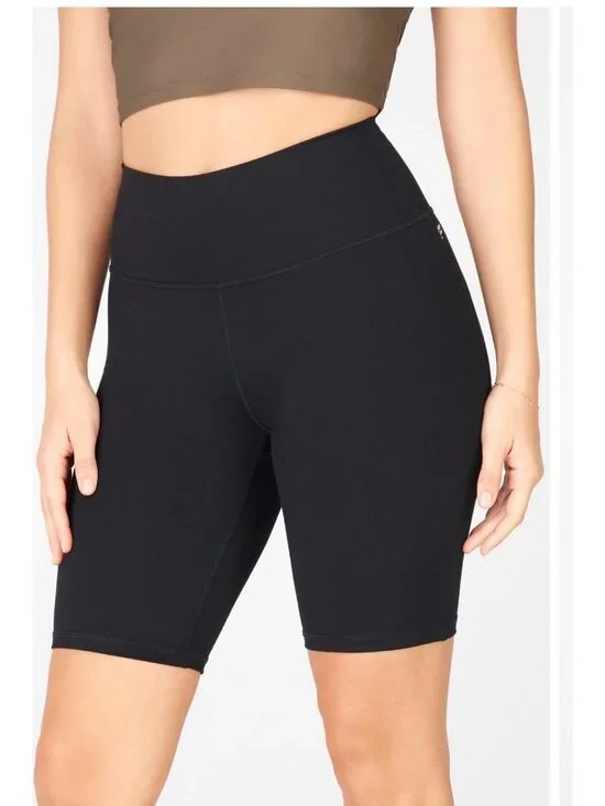 Fabletics New Define Powerhold Shorts Black 9" High Waisted Compression - Picture 4 of 10
